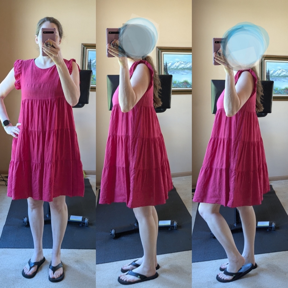 Vanessa Zani Italian Linen Tiered dress